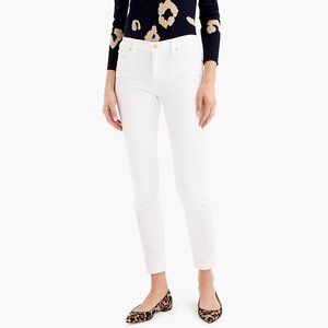 J. Crew toothpick jean in white
